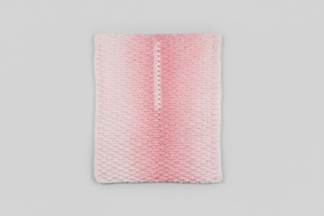 DEE's CREATIONS Pink Crochet Baby Blanket