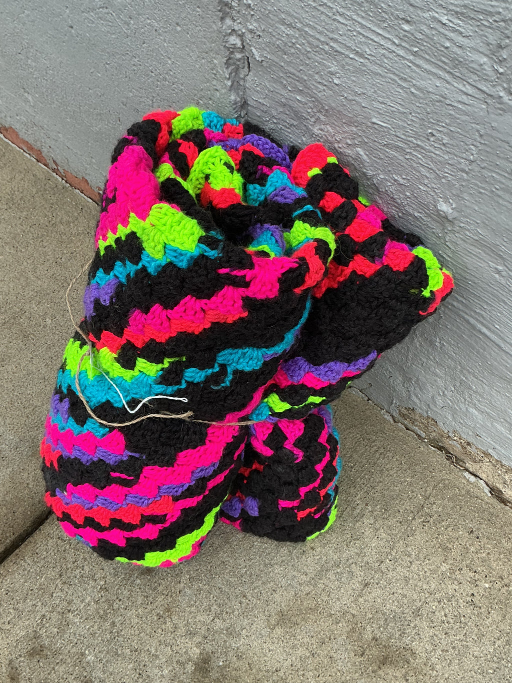 CROCHET Blanket 80's Vibe