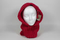 DEE'S CREATIONS Red Winter Hat w/ Neck Warmer