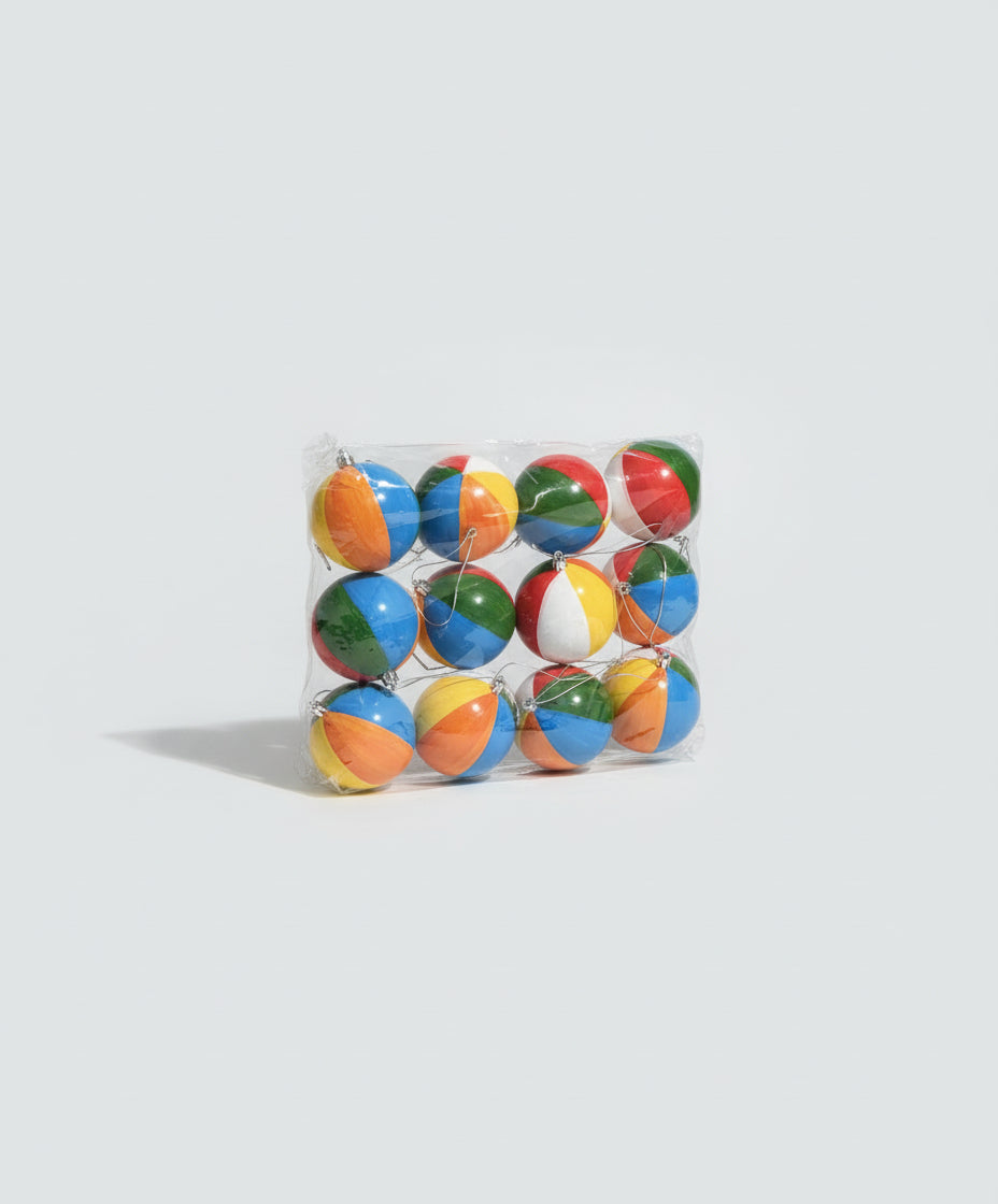 LUNMON Beachball Christmas Ornaments