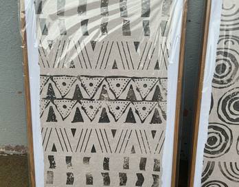 MARMONT HILL Golden Patterns Diptych