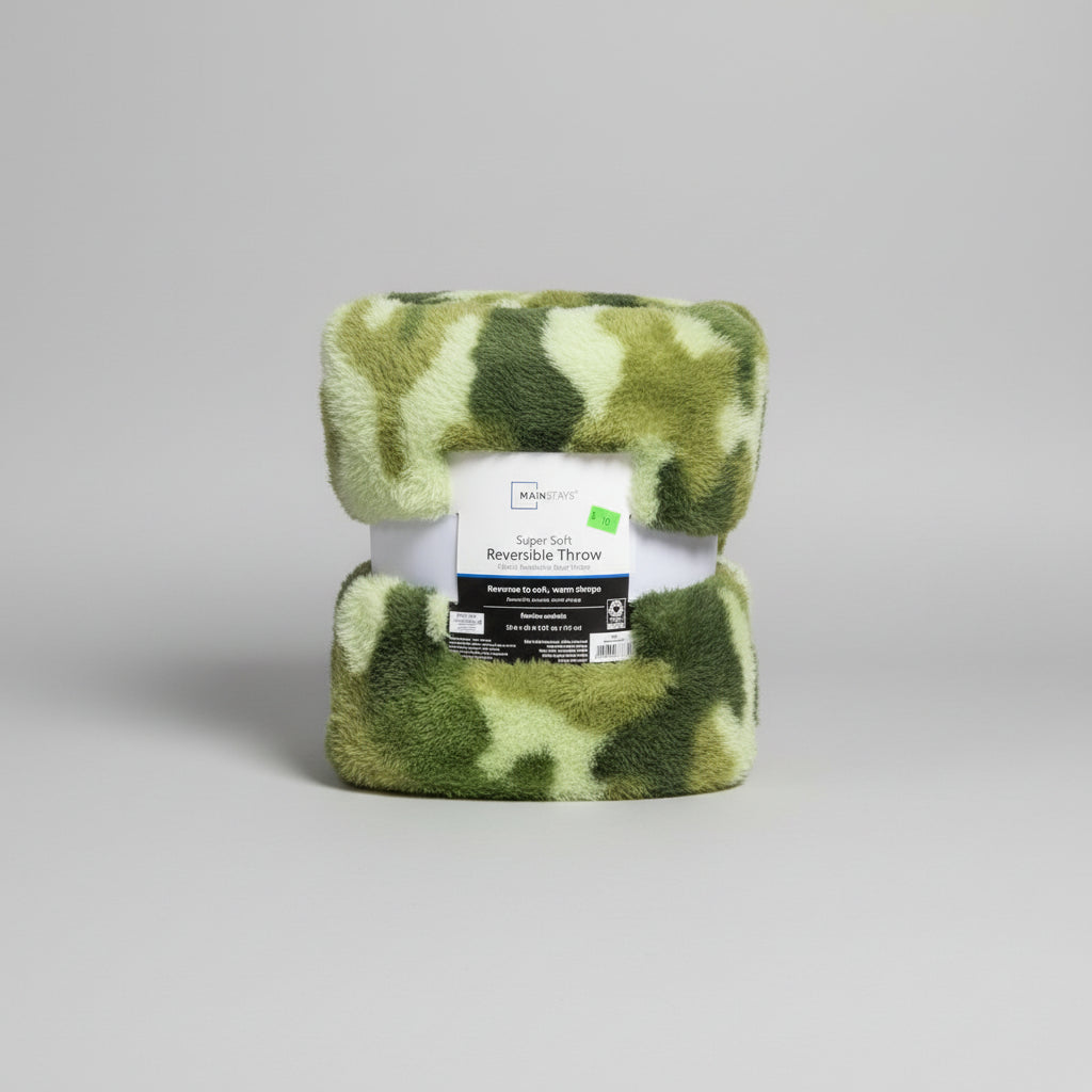 MAINSTAYS Reversable Throw Blanket
