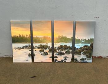 WALL ART Sunset on the River