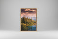 WALL ART Mountain Dusk Sky