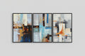 WALL ART Set of 3 Abstract